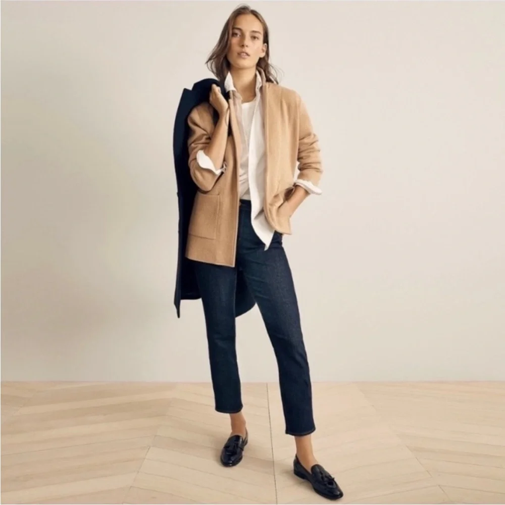J. Crew Sophie Open Front Sweater Blazer Women’s Size‎ Medium Style J0244